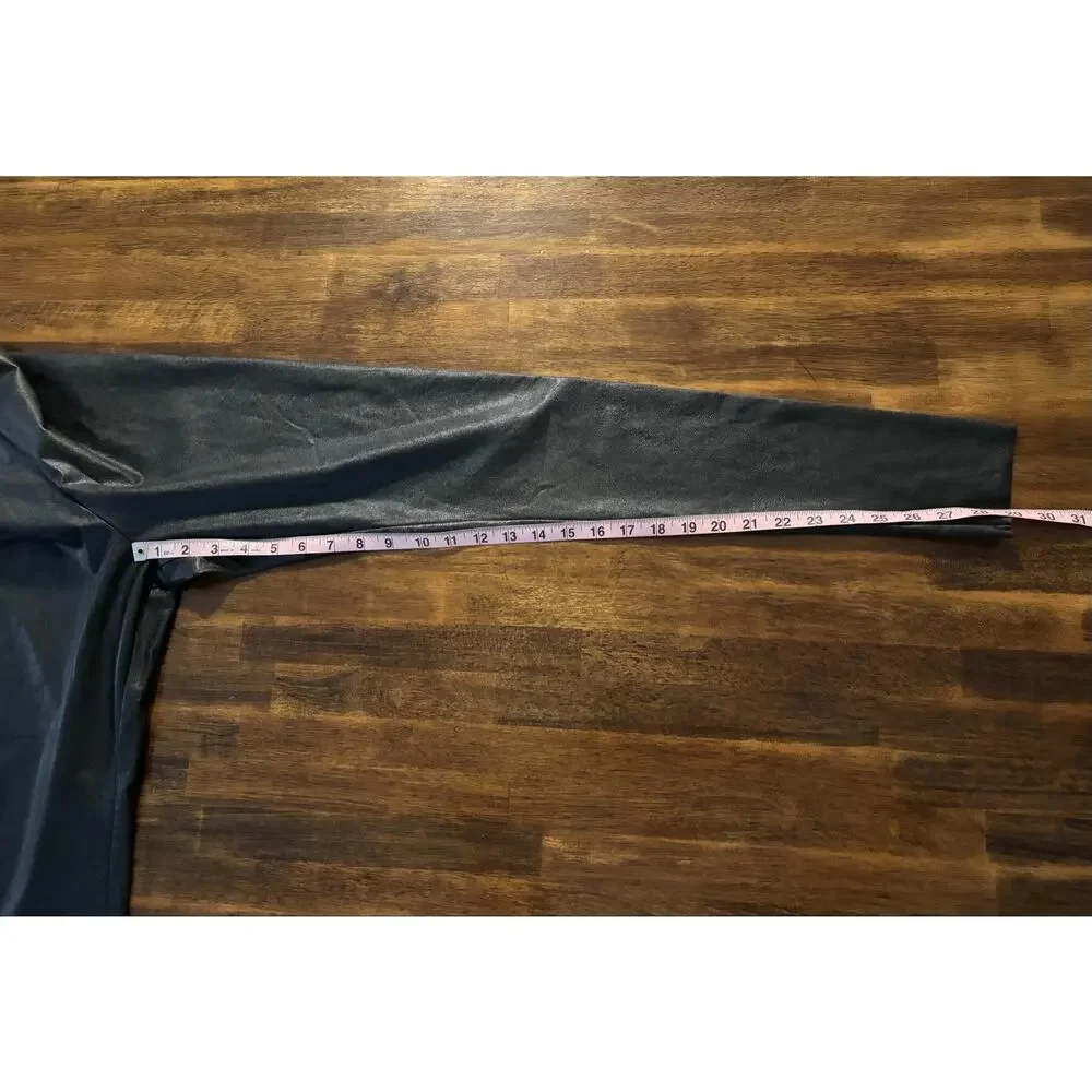 Commando Women’s Medium Legging Faux Leather High Rise Black
